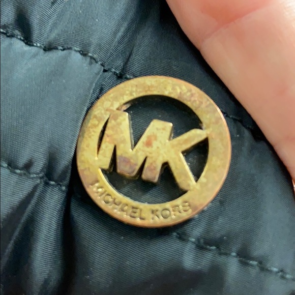 MICHAEL KORS | Black Quilted Coat Jacket SMALL - Picture 11 of 11